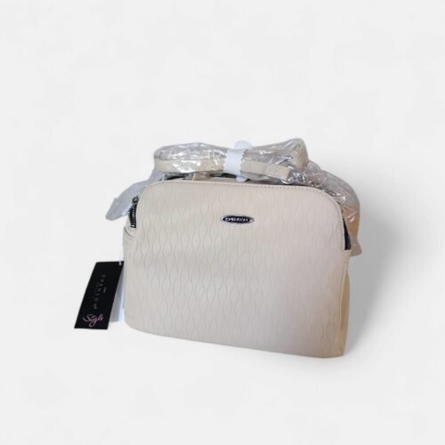 Cartera Bolso Chenson Mediana Cuero Pu Beige