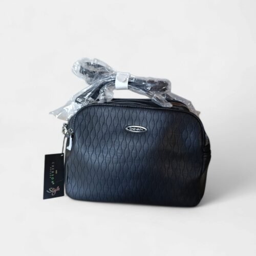 Cartera Bolso Chenson Mediana Cuero Pu Negra